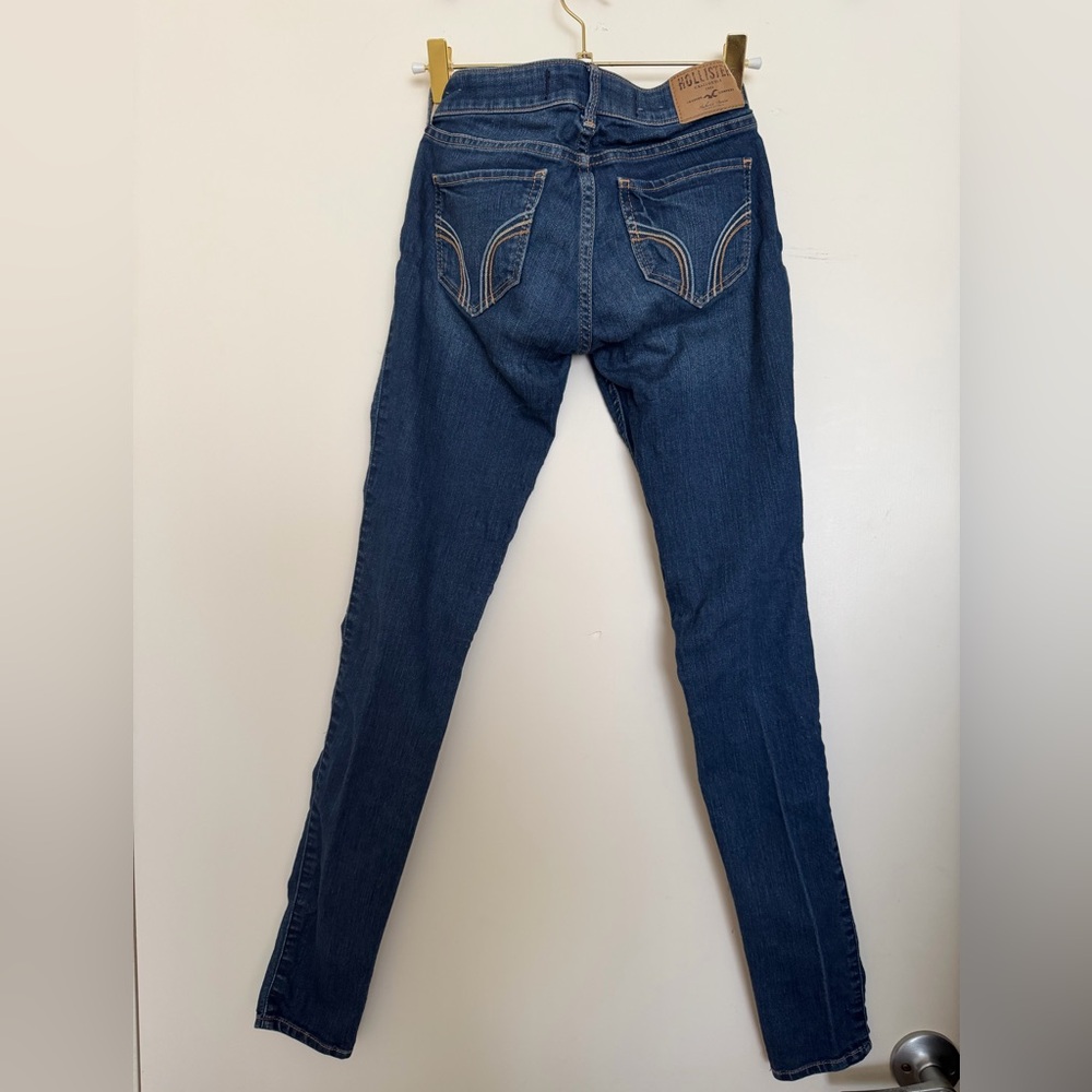 Hollister midrise y2k dark wash skinny jeans